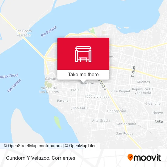 Cundom Y Velazco map
