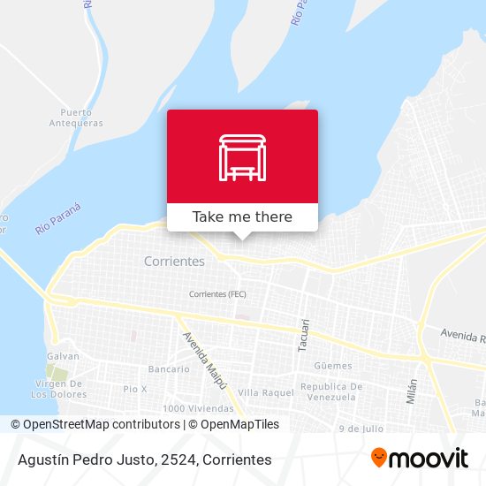 Agustín Pedro Justo, 2524 map