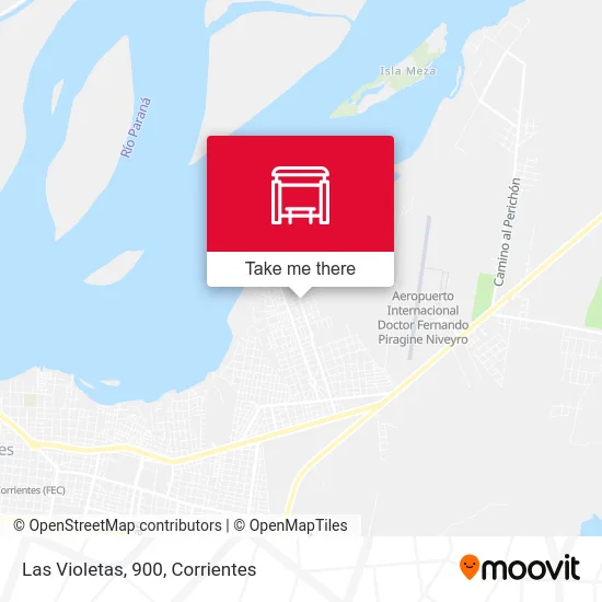 Las Violetas, 900 map