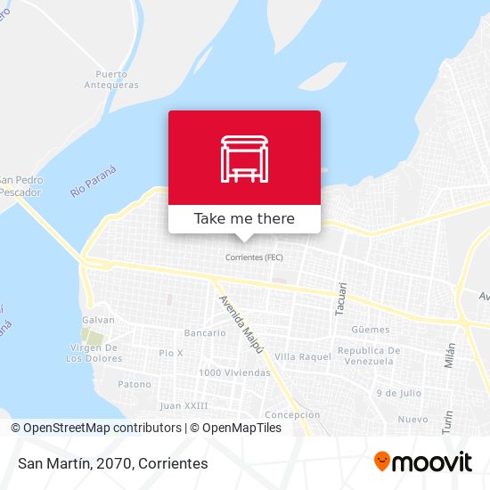 Mapa de San Martín, 2070