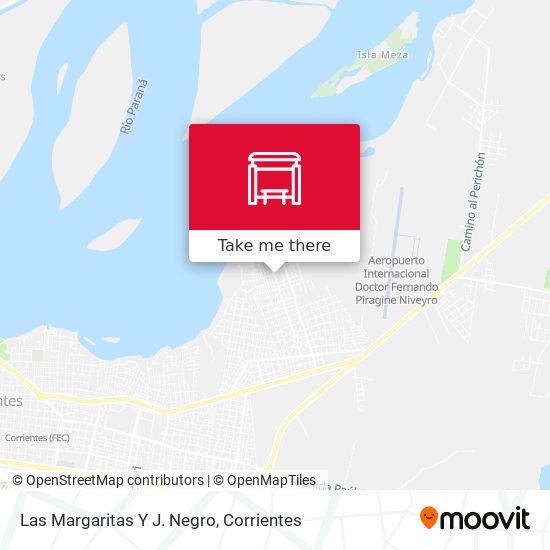 Las Margaritas Y J. Negro map