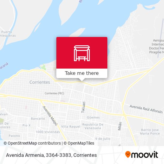 Mapa de Avenida Armenia, 3364-3383