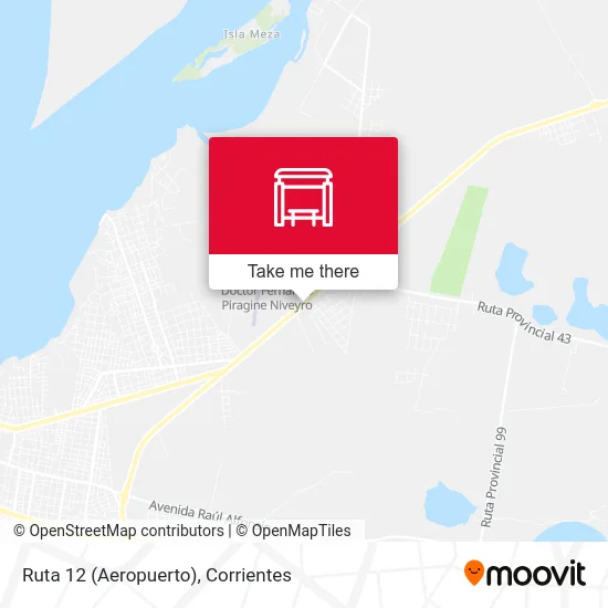 Ruta 12 (Aeropuerto) map