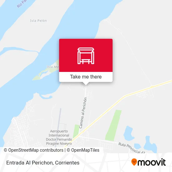 Entrada Al Perichon map