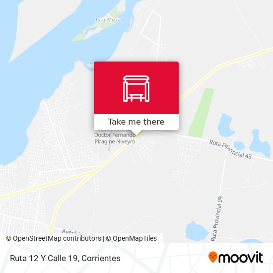 Mapa de Ruta 12 Y Calle 19