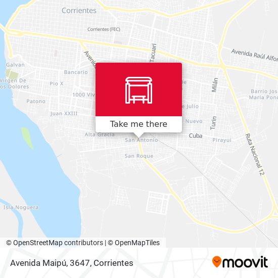 Mapa de Avenida Maipú, 3647