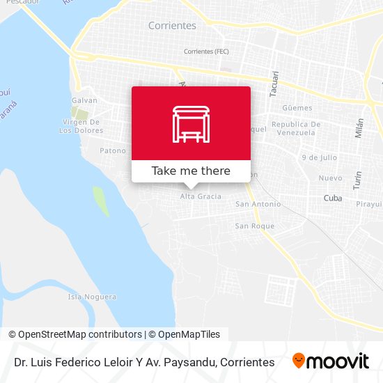 Dr. Luis Federico Leloir Y Av. Paysandu map