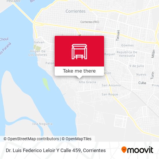 Dr. Luis Federico Leloir Y Calle 459 map