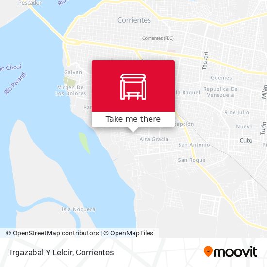 Mapa de Irgazabal Y Leloir