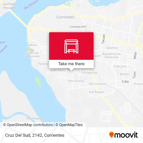 Cruz Del Sud, 2142 map