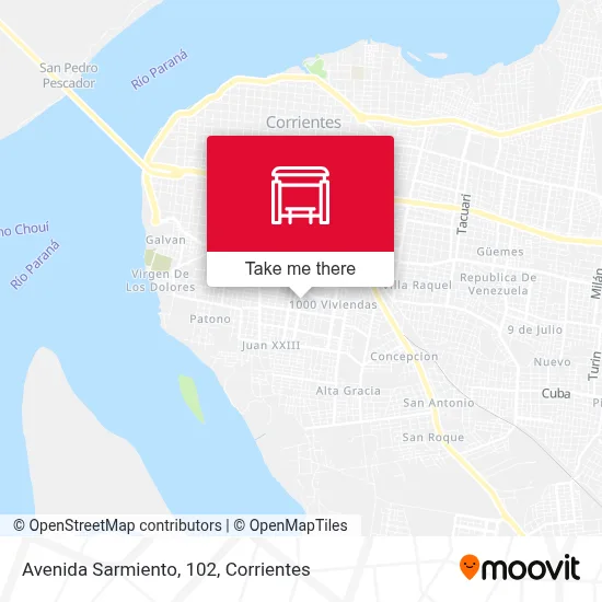 Avenida Sarmiento, 102 map