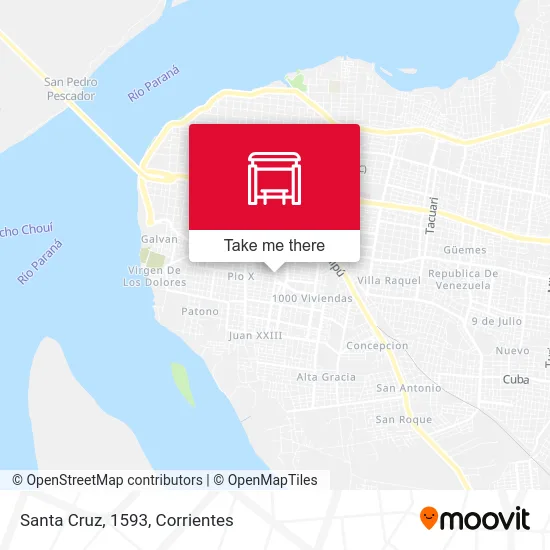 Santa Cruz, 1593 map