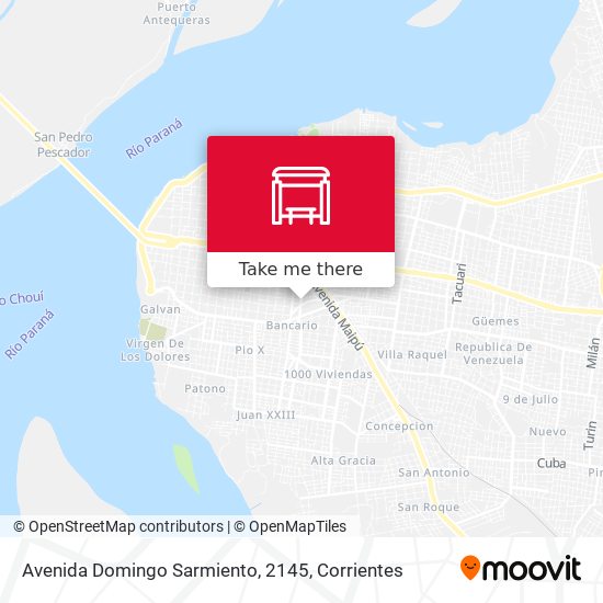 Mapa de Avenida Domingo Sarmiento, 2145