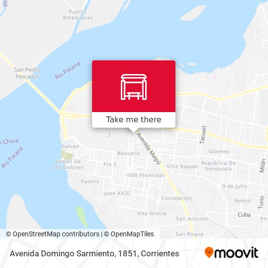 Avenida Domingo Sarmiento, 1851 map