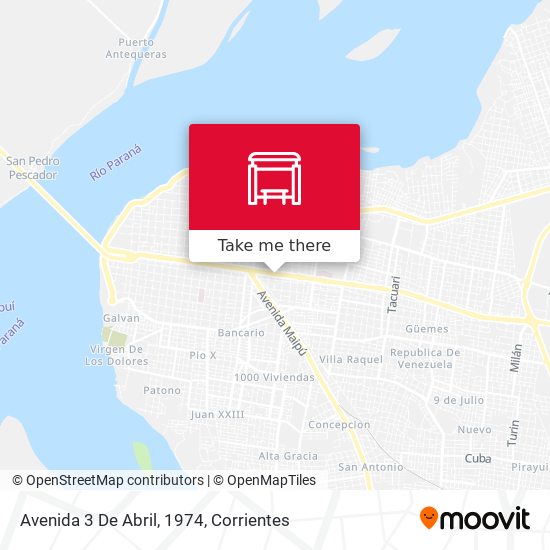 Avenida 3 De Abril, 1974 map