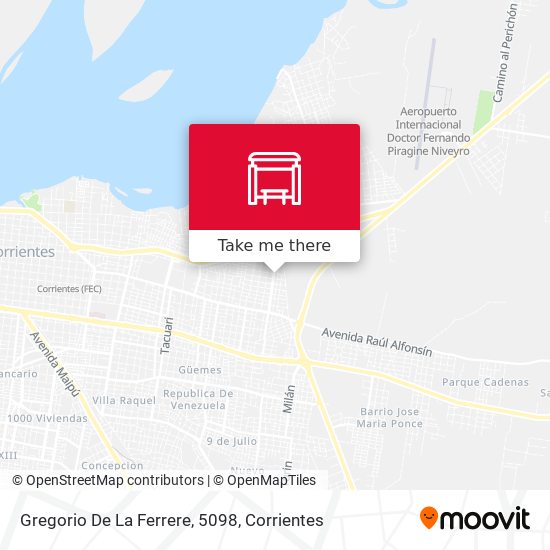 Gregorio De La Ferrere, 5098 map