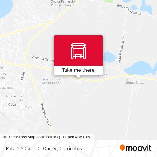 Mapa de Ruta 5 Y Calle Dr. Carrec