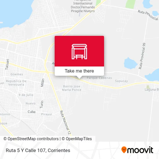 Ruta 5 Y Calle 107 map