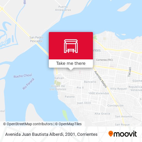 Mapa de Avenida Juan Bautista Alberdi, 2001