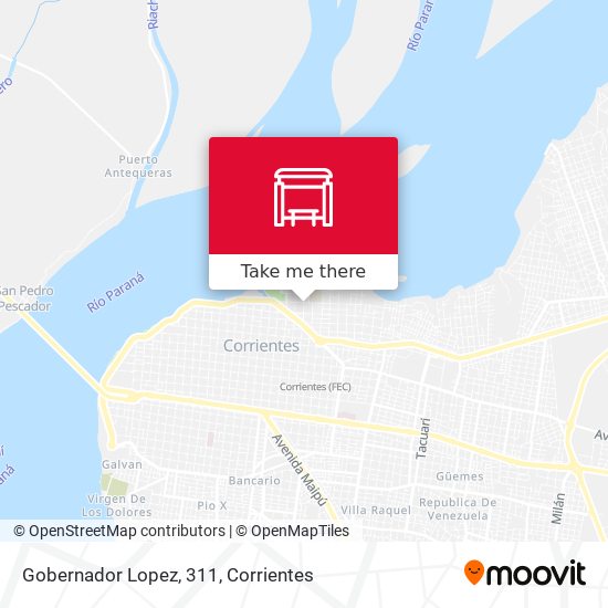 Gobernador Lopez, 311 map