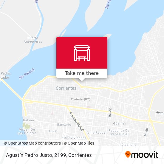Agustín Pedro Justo, 2199 map
