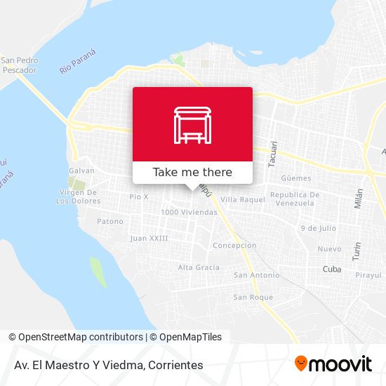 Av. El Maestro Y Viedma map