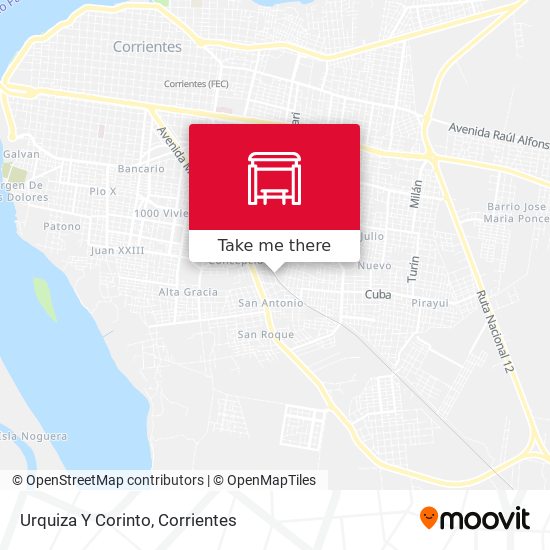 Mapa de Urquiza Y Corinto