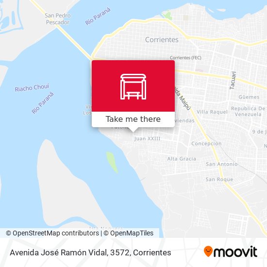 Mapa de Avenida José Ramón Vidal, 3572