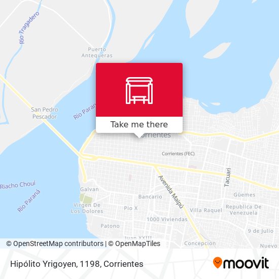Mapa de Hipólito Yrigoyen, 1198