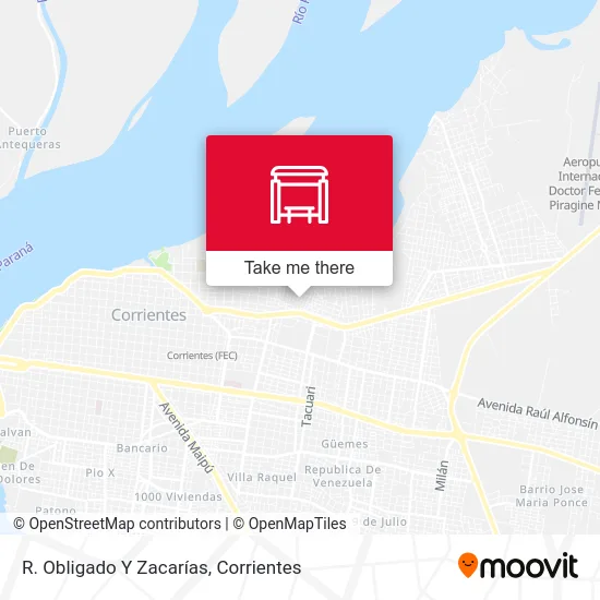 R. Obligado Y Zacarías map