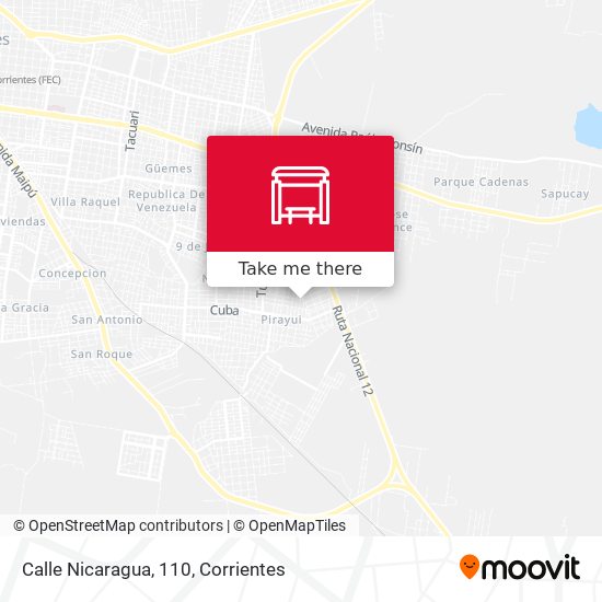 Mapa de Calle Nicaragua, 110