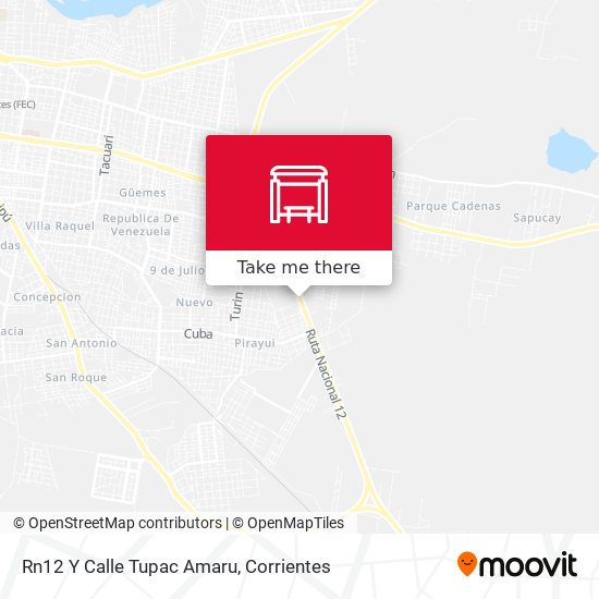 Mapa de Rn12 Y Calle Tupac Amaru