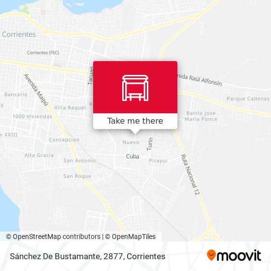 Sánchez De Bustamante, 2877 map