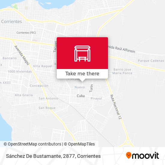 Sánchez De Bustamante, 2877 map