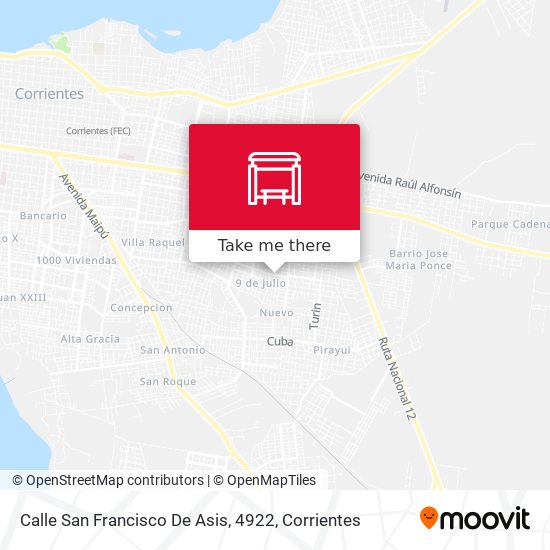 Calle San Francisco De Asis, 4922 map