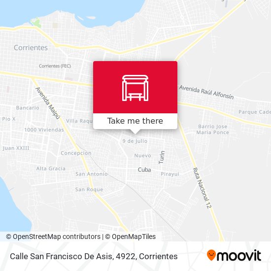 Calle San Francisco De Asis, 4922 map