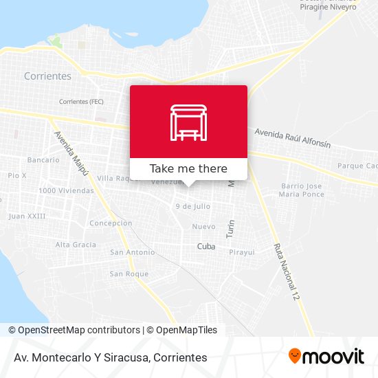 Av. Montecarlo Y Siracusa map