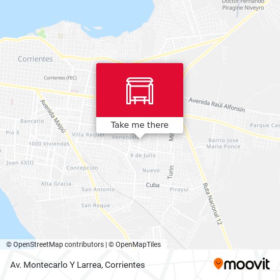 Av. Montecarlo Y Larrea map