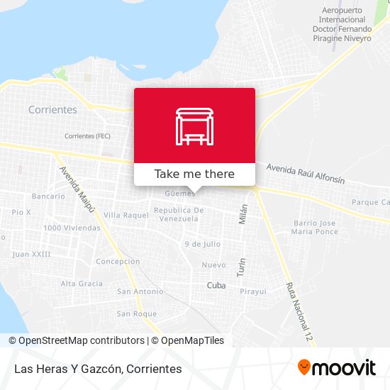 Mapa de Las Heras Y Gazcón