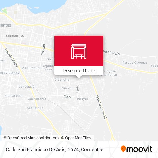 Calle San Francisco De Asis, 5574 map