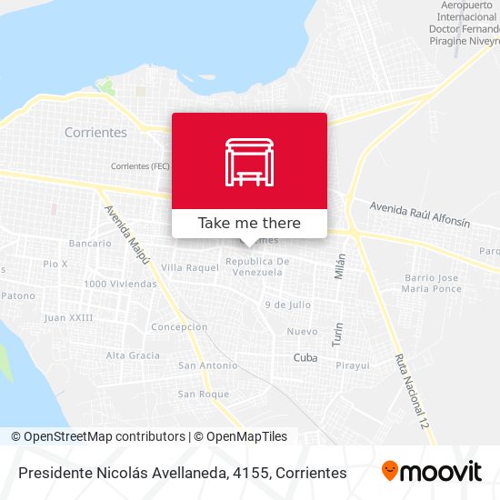 Mapa de Presidente Nicolás Avellaneda, 4155