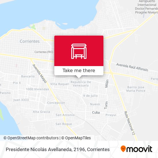 Presidente Nicolás Avellaneda, 2196 map
