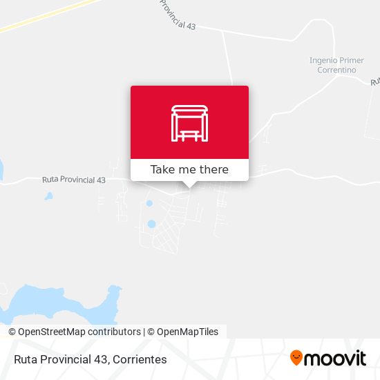 Mapa de Ruta Provincial 43
