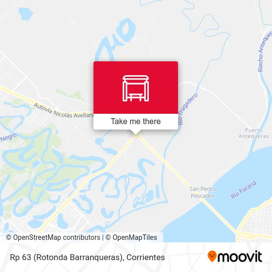 Rp 63 (Rotonda Barranqueras) map