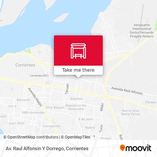 Av. Raul Alfonsin Y Dorrego map