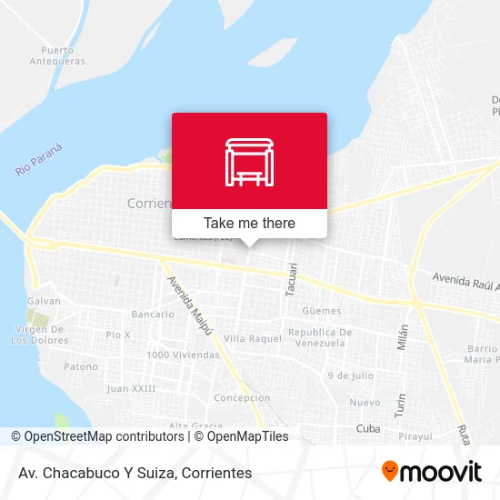 Av. Chacabuco Y Suiza map