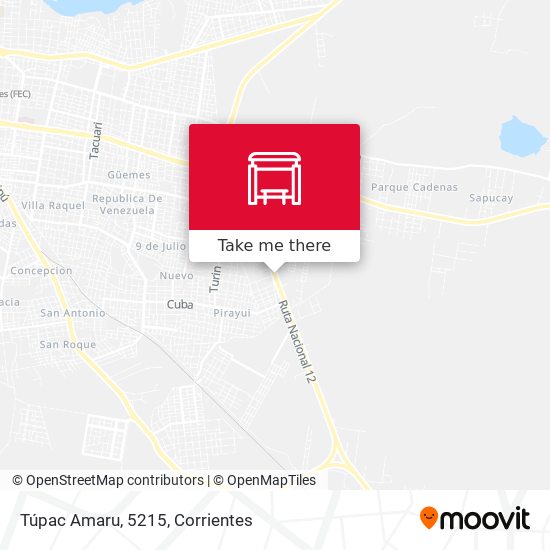Túpac Amaru, 5215 map
