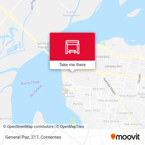 General Paz, 217 map