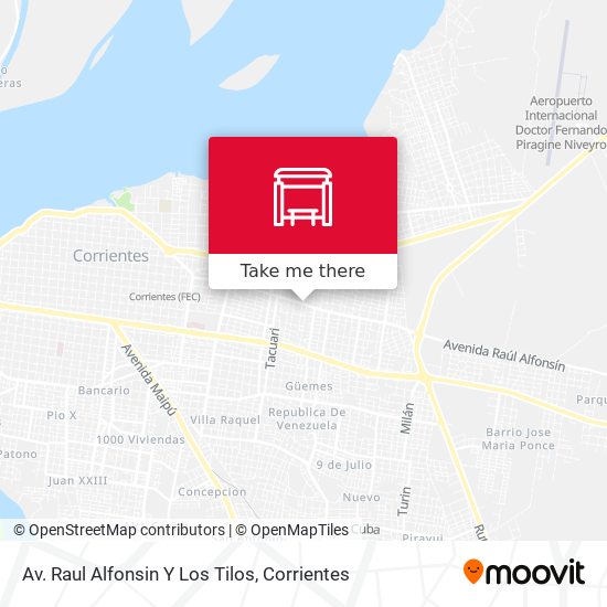 Av. Raul Alfonsin Y Los Tilos map
