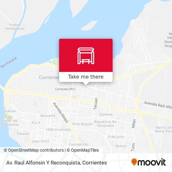 Mapa de Av. Raul Alfonsin Y Reconquista